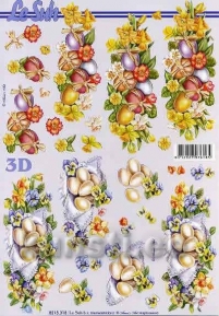 Decoupage paper 3D A4  LeSuh 8215-318 ― VIP Office HobbyART