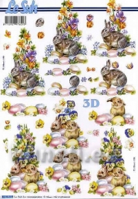 Decoupage paper 3D A4  LeSuh 8215-319 ― VIP Office HobbyART
