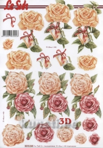 Decoupage paper 3D A4  LeSuh 8215-365 ― VIP Office HobbyART