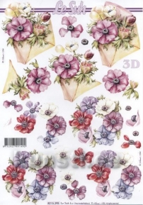 Decoupage paper 3D A4  LeSuh 8215-395 ― VIP Office HobbyART