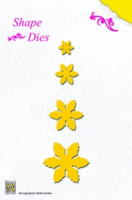 Die Shape Die Xmas Flowers, Nellie's Choice SD004 ― VIP Office HobbyART