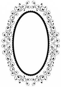 Embossing folder Oval Frame 1 ― VIP Office HobbyART