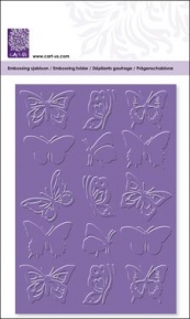 Tekstuurplaat Embossing folder butterflies, cArt-Us 22728 ― VIP Office HobbyART