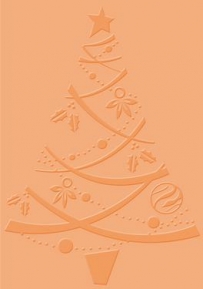 Tekstuurplaat Craft Concepts CR900046 Festive Tree ― VIP Office HobbyART