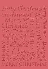 Tekstuurplaat Craft Concepts CR900050 Merry Christmas ― VIP Office HobbyART
