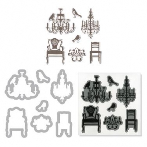 Sizzix Framelits Die set stamp 7pk chandeliers ― VIP Office HobbyART