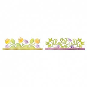 Lõikenoad Sizzlits Decorative Strip Die - Card Edges, Botanical & RoseG, Sizzix 658071 ― VIP Office HobbyART