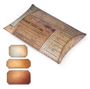 Lõikenoad Movers & Shapers L Die - Pillow Box w/Labels by Tim Holtz 658268 ― VIP Office HobbyART