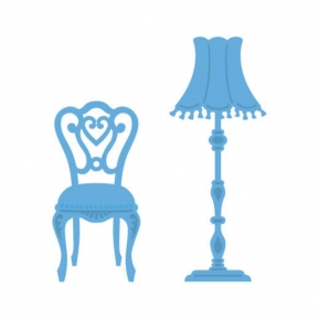 Die Marianne Design Creatables LR0267 chair and lamp  ― VIP Office HobbyART