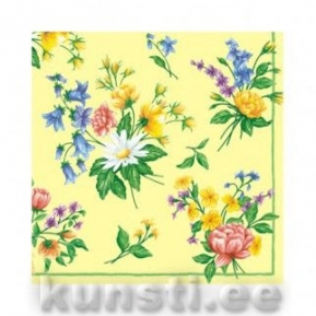 Salvrätik FLORAL MEDLEY yellow ― VIP Office HobbyART