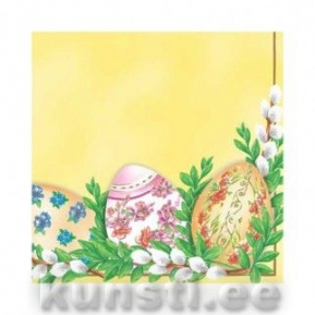 Салфетка для декупажа EASTER DECORATION yellow ― VIP Office HobbyART