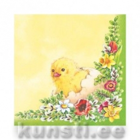 Napkin EASTER COMPOSITION yellow-green ― VIP Office HobbyART