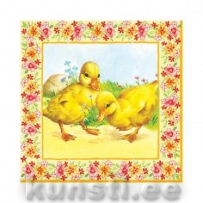 Салфетка для декупажа DUCKLINGS yellow ― VIP Office HobbyART