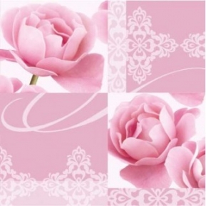 Napkin Roses Love rosa SDL088013 ― VIP Office HobbyART