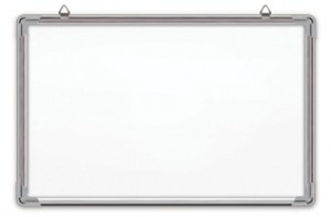 Белая доска 90x120cm, алюминиевая рама ― VIP Office HobbyART
