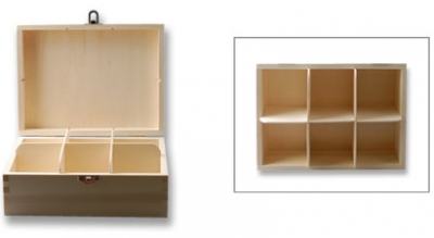 Wood tee box 22x16.5x8cm ― VIP Office HobbyART