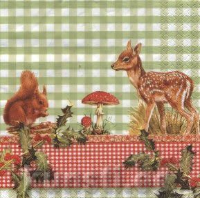 Napkin 611146 33 x 33 cm Alvin and Bambi ― VIP Office HobbyART