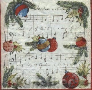 Napkin L-462100 33 x 33 cm CHRISTMAS MELODY  ― VIP Office HobbyART