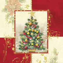 Napkin LC0181  - 33 x 33 cm jingle tree ― VIP Office HobbyART