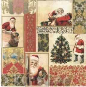 Салфетка для декупажа SDL-001200 33 x 33 cm Santas Everywhere ― VIP Office HobbyART