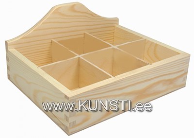 Деревянная коробка для чая. 6 отделений 23.5x11.5x18.5cm ― VIP Office HobbyART
