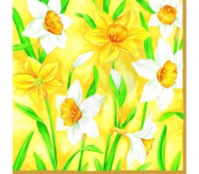 Салфетка для декупажа NARCISSUS yellow 193501 ― VIP Office HobbyART