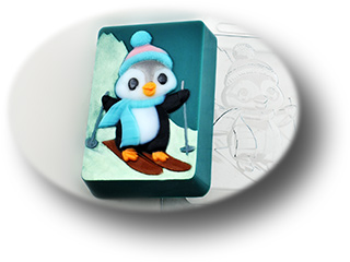 Форма для мыла "Пингвин на лыжах" ― VIP Office HobbyART