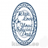 Lõikenoad Tattered Lace ACD049 With love on your special day