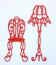 Ножи Crafty Ann BD-81 Chair and Floor Lamp Set