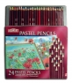 Pastellpliiatsid 24tk Pastel Pencils metallkarp (32992000)