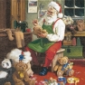 Салфетка для декупажа 60509 33 x 33 cm Santa is busy