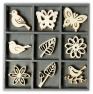 Wooden ornaments 10,5x10,5cm 45pcs