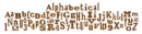 Decorative strip die TH alphabetical, Sizzix 657482