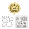 Sizzix Framelits die set 6pk with stamp labels, fancy