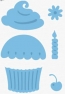 Lõikenoad Marianne Design Creatables LR0160 cupcake 