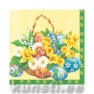 Салфетка для декупажа SPRING BASKET yellow