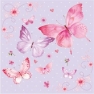 Salvrätik Gentle butterflies violet SDL390004