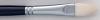 Кисть из синтетики, плоская овальная, длинная ручка № 14