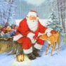 Napkin 303511  - 33 x 33 cm Santa & Fawn