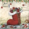 Napkin 33303360 33 x 33 cm CLIMBING SANTA