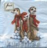 Napkin 33303625 33 x 33 cm Snowball Fun