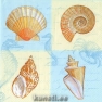 Салфетка для декупажа L-443440 33 x 33 cm SOUNDS OF THE SEA blue
