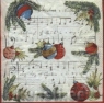 Салфетка для декупажа L-462100 33 x 33 cm CHRISTMAS MELODY 