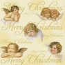 Салфетка для декупажа LC0217  - 33 x 33 cm xmas angels