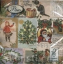 Salvrätik SDL-130000 33 x 33 cm Vintage Christmas