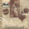 Napkin SLGW-004802 33 x 33 cm nostalgia cream/brown