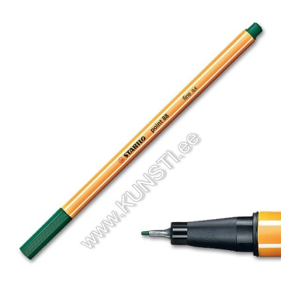 Tindipliiats Stabilo Point 88/53 pine green Fineliner 0,4 mm ― VIP Office HobbyART