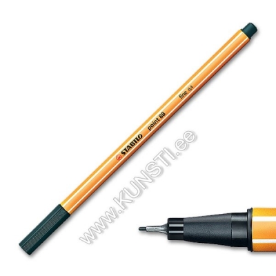 Tindipliiats Stabilo Point 88/63 olive Fineliner,  0,4 mm ― VIP Office HobbyART