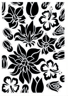 Flower stencil collection fcs-1 21x30 ― VIP Office HobbyART