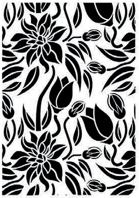Flower stencil collection fcs-3 21x30 ― VIP Office HobbyART